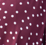 Burgundy Polka Dot Maternity & Nursing Shirt Dress