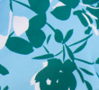Floral Contrast Maternity Tankini Set – Blue & Green