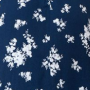 Umstands- und Stillkleid in Marineblau und Weiß mit Blumendruck
