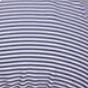 Chemise de grossesse et d'allaitement à fines rayures bleues et blanches avec lien sur le côté