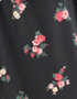 Umstands- und Stillkleid mit gerafftem schwarzem Blumendruck