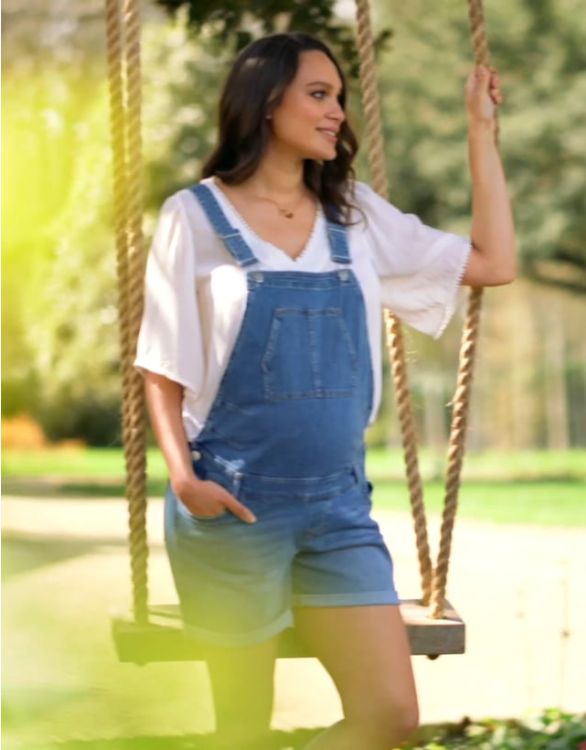 Becca Cotton Maternity Short Overalls – Special Addition