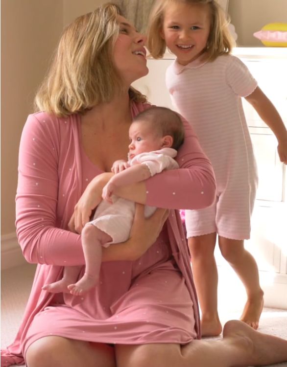 Pyjama de maternité et allaitement en coton 3 pièces