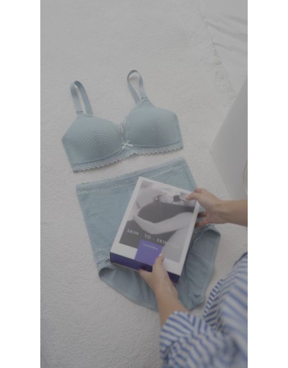 Cotton On Body Women's Candice Lace Maternity Bra - Infinity Blue