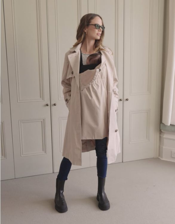 3 in 1 Maternity & Babywearing Trench Coat