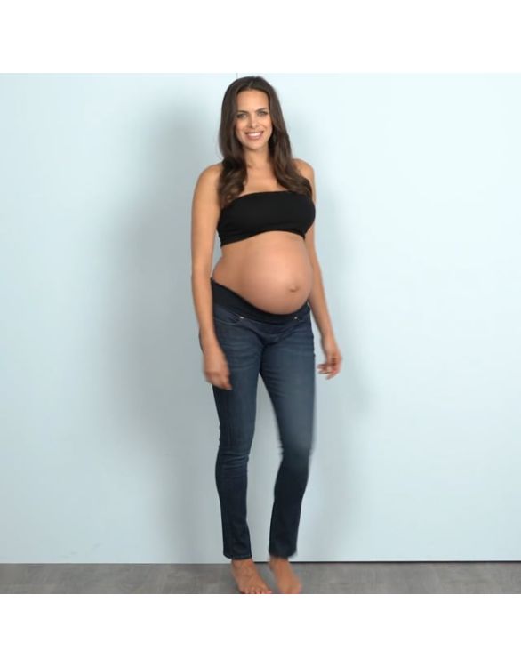 Slim Leg Black Maternity Pants – Under Bump