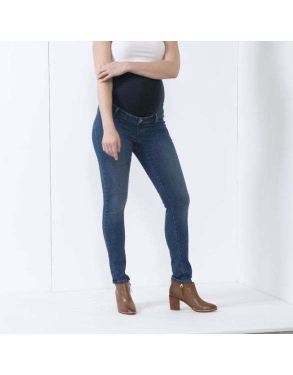 Ostomy Fashion Maternity jeans with soft stretch waistband. Super comfy for  your Ostomy