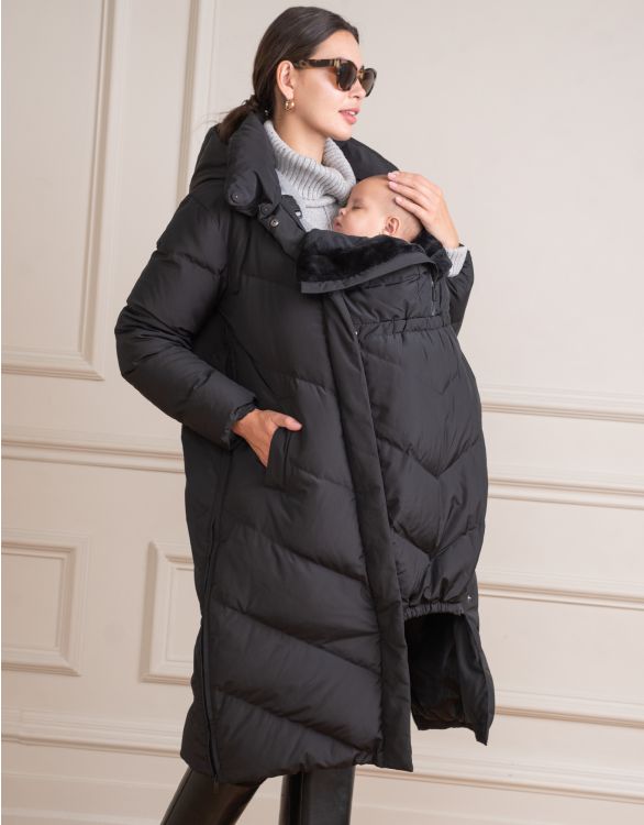 Image pour Manteau long de maternité et de portage