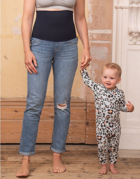 Image for Organic Ripped Post Maternity Boyfriend Jeans