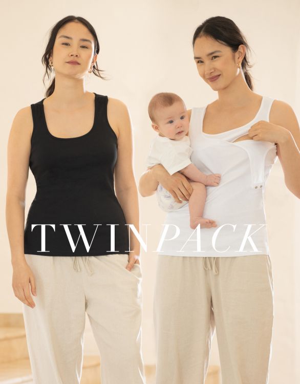 Image for 2-Pack Nursing Vest Top