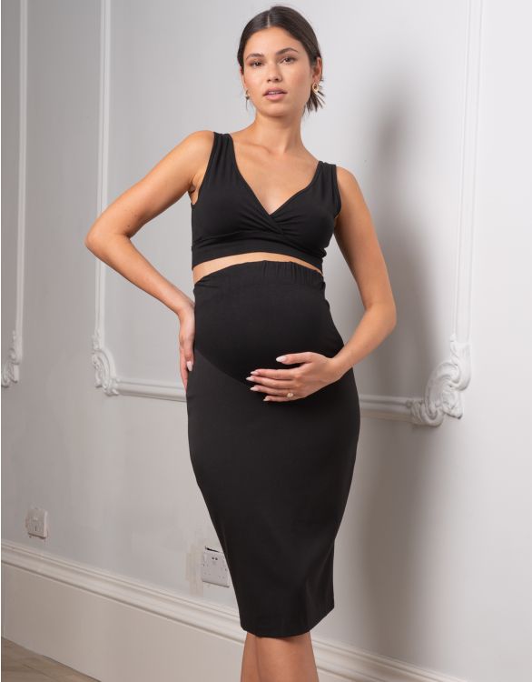 Image for Black Maternity Pencil Skirt