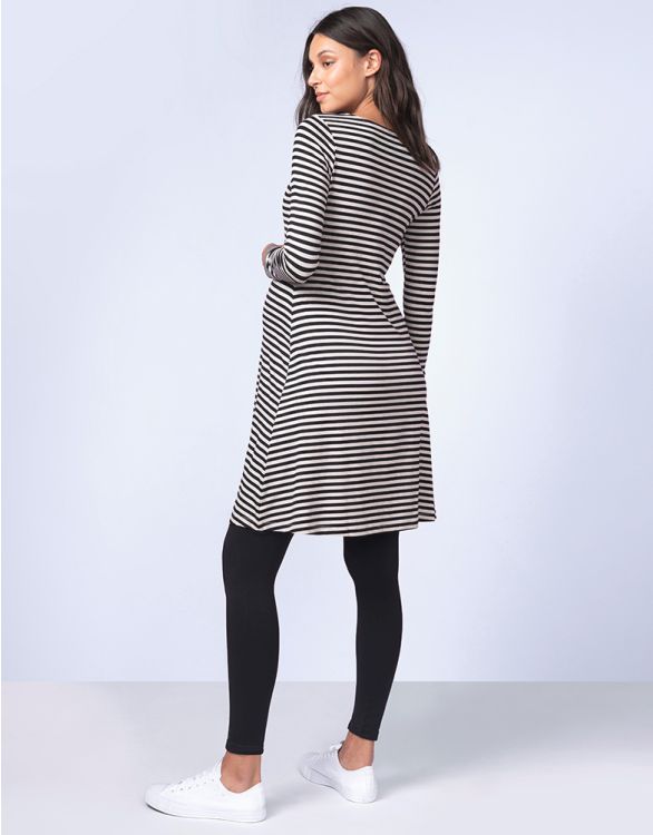 striped nursing dress