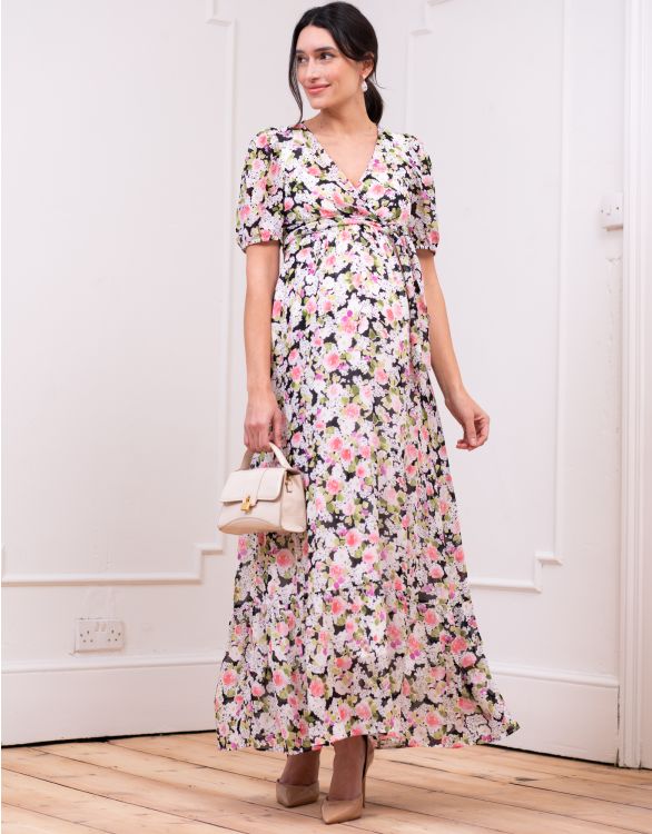 Image for Chiffon Wrap-Top Maxi Dress