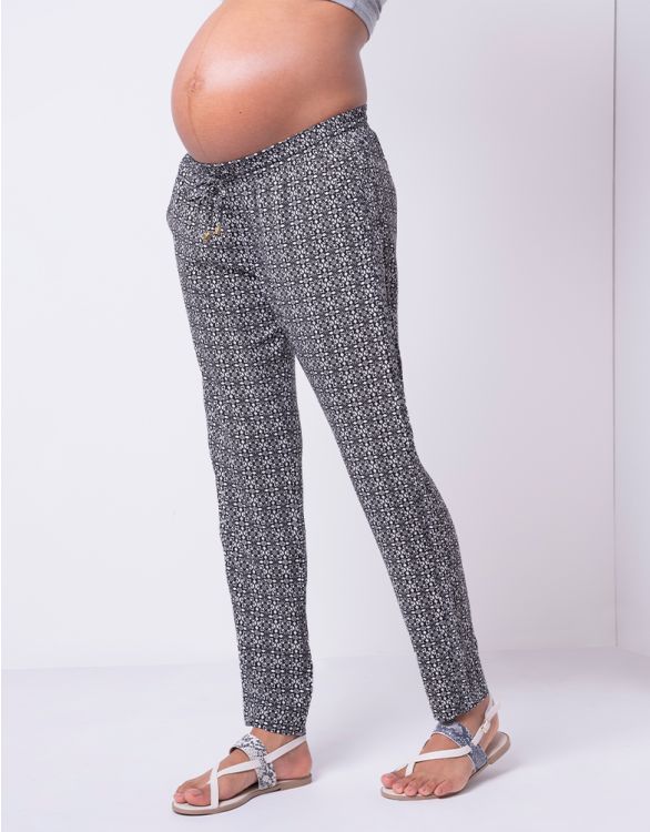 afbeelding voor Easy Fit Boho Print Maternity Trousers