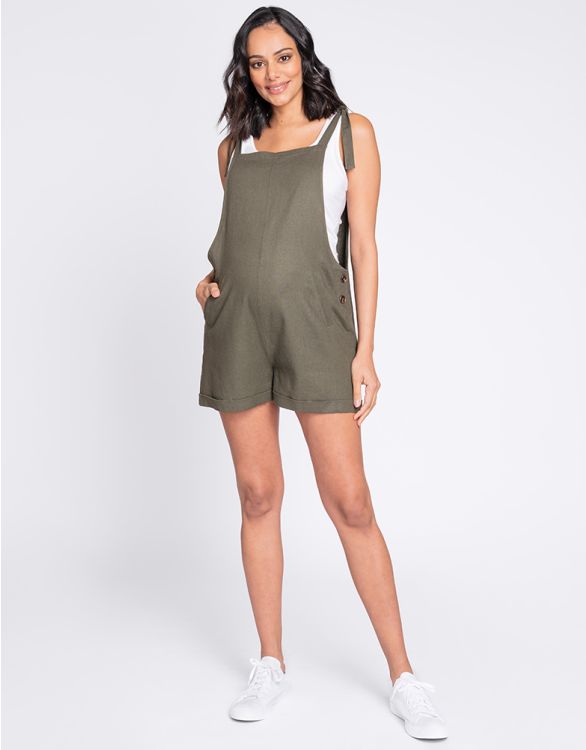 Image for Linen Maternity Playsuit