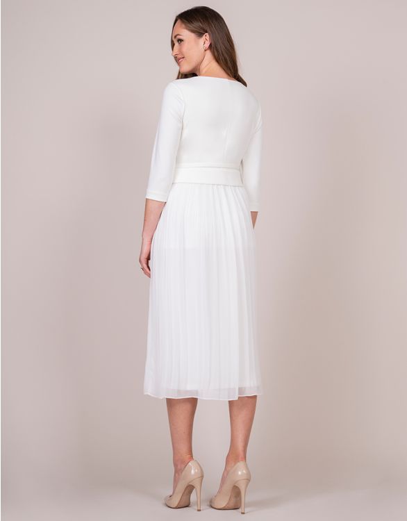 Maternity Midi Dress (Off-white)