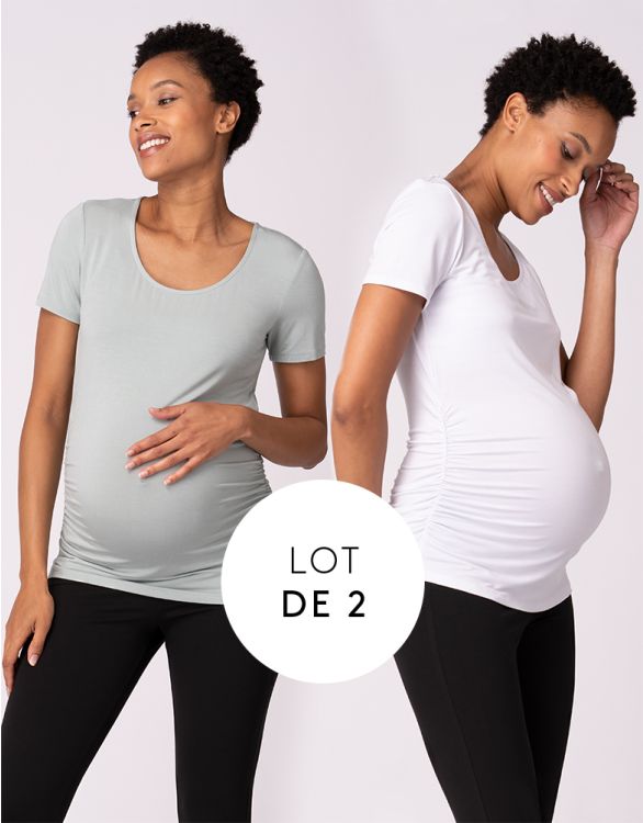 Image pour Lot de deux t-shirts de maternité essentiels