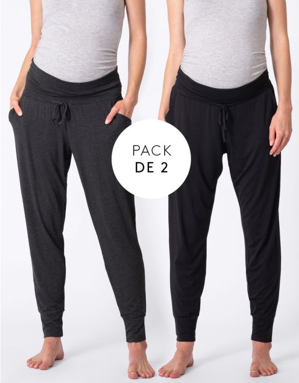 Distinguir sobre gráfico Pantalones premamá de chandal- Pack de 2 | Seraphine