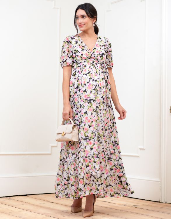 Image for Chiffon Wrap-Top Maxi Dress