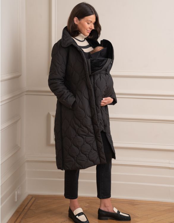 Image pour Manteau de maternité et de portage matelassé 3 en 1