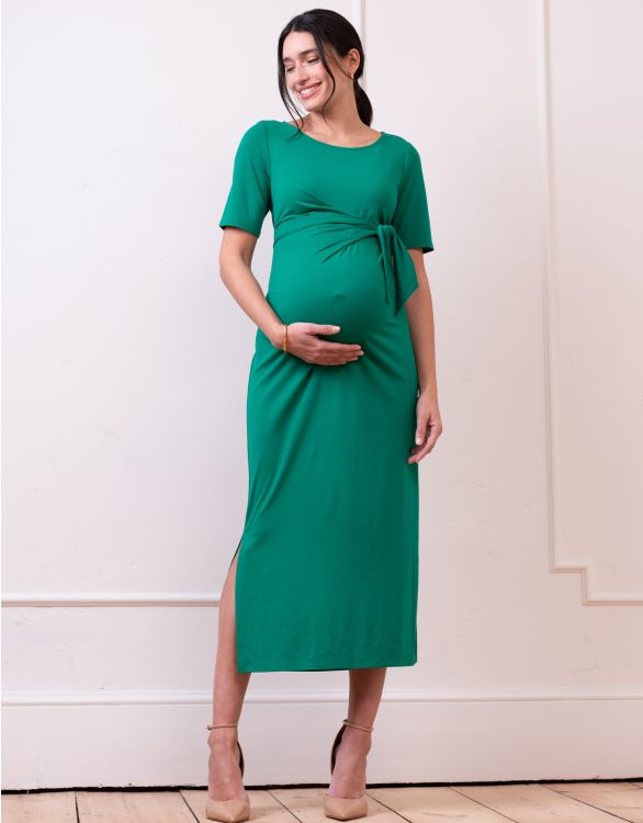 Image for Tie-Front Ponte Roma Jersey Dress 