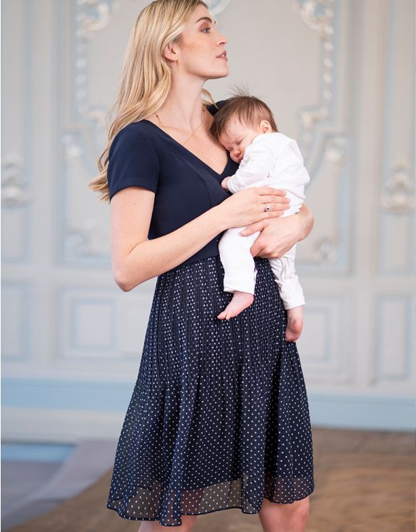 Culotte de grossesse/ Lingerie femme enceinte et allaitante/ Seraphine  TAILLE LETTRES XL Couleur Bleu nuit