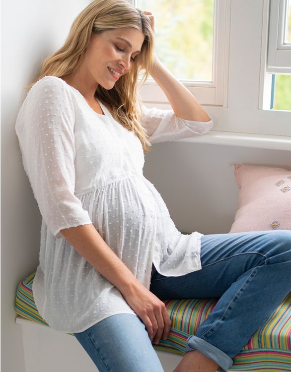 Image for Confetti Fleck Woven Maternity Blouse