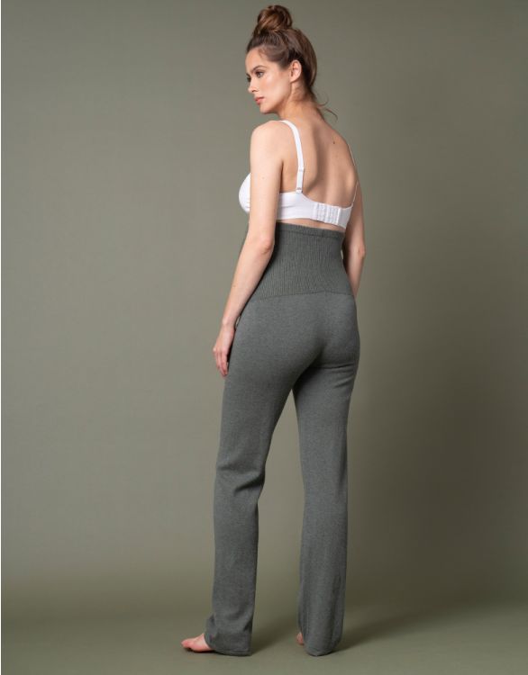 Maternity Wide-Leg Work Pants (Dove Grey) – Carry Maternity Canada