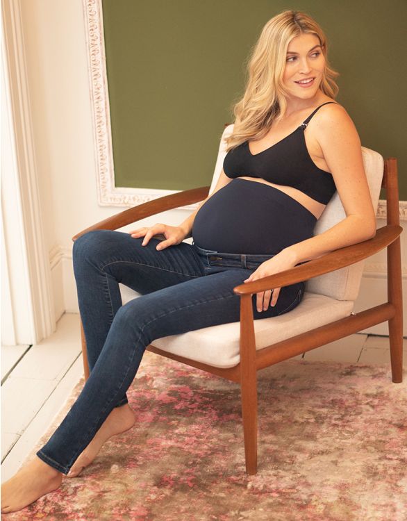 Image for Organic Cotton Over Bump Maternity Jeans