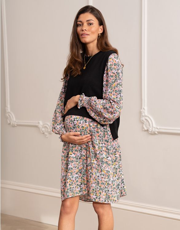 Image for 2 in 1 Maternity & Nursing Smock Dress 