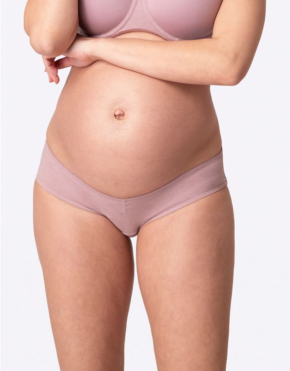 Image pour Culotte de maternité en coton – Mauve