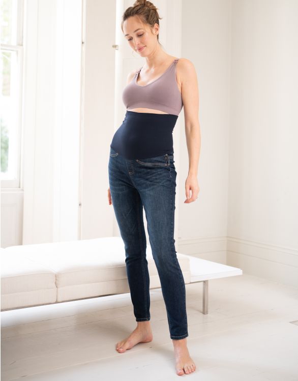 Bild für Figurformende Mutterschafts-Jeans Bio Indigoblau