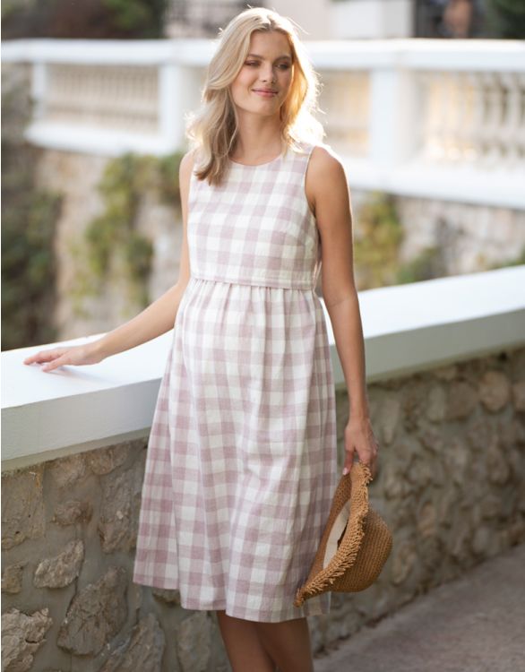 gingham dress sleeveless