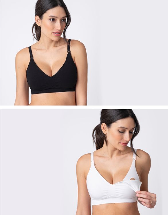 Image for Seraphine Bamboo Nursing Bras – Twin Pack