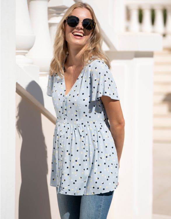 Image for Blue Spot Maternity to Nursing Top