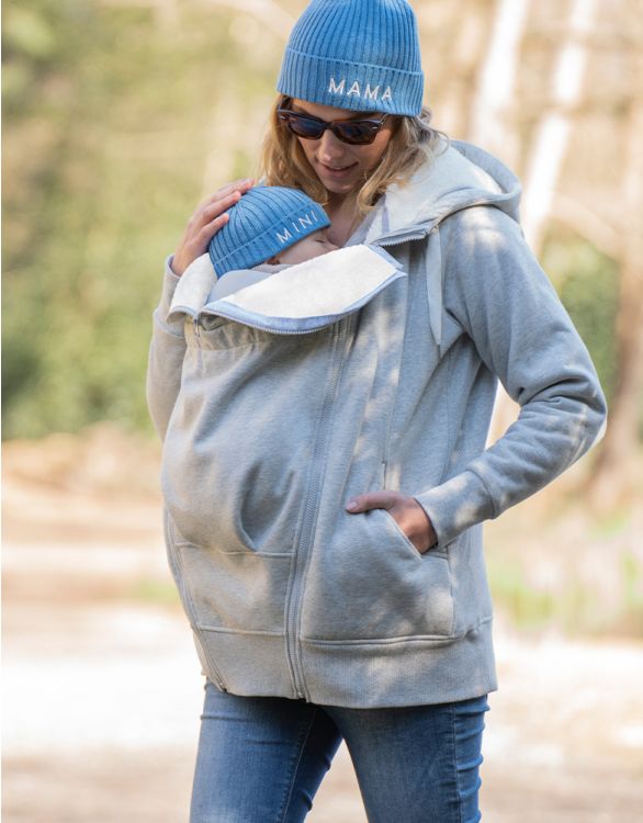 Image for Sherpa-Lined 3 in 1 Maternity Hoodie