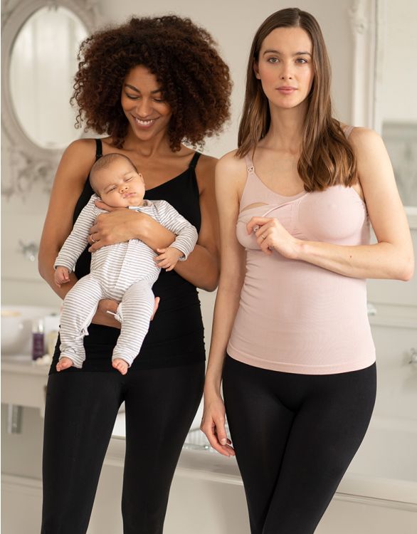 Image for Bamboo Maternity & Nursing Vests - Twin Pack