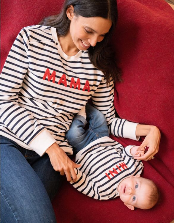 Image for Cotton Blend Striped Mama & Mini Sweatshirts