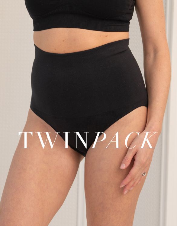 Image for Post Maternity Shaping Briefs – Black Twin Pack