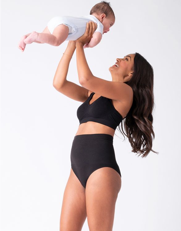 Seraphine Zina No VPL Over Bump Maternity Briefs - Black - Twin Pack woman