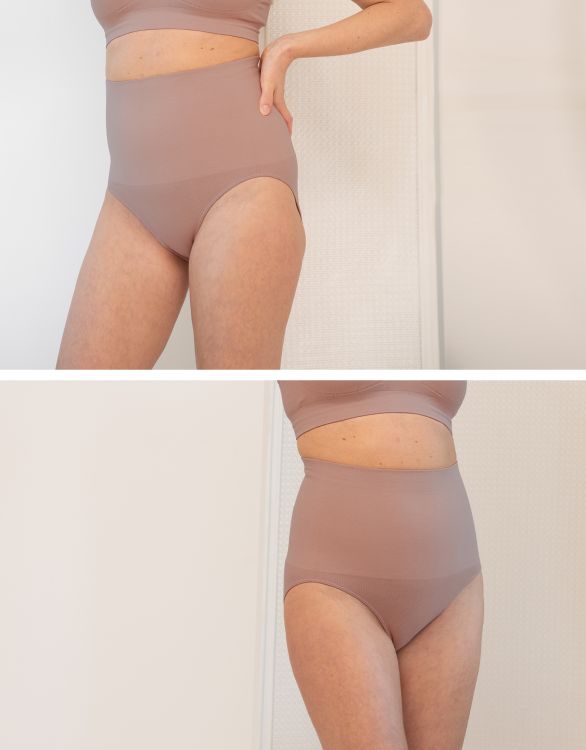 Image for Post Maternity Shaping Briefs – Cappuccino Twin Pack