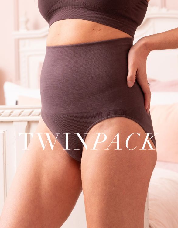 Image for Post Maternity Shaping Briefs – Chocolate Twin Pack