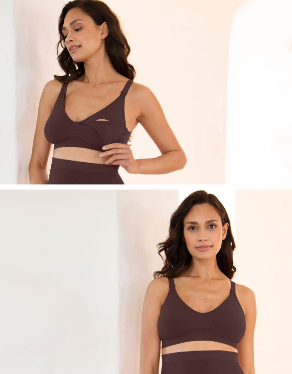 Image for 2-Pack Seamless Bamboo Maternity-To-Nursing Bras