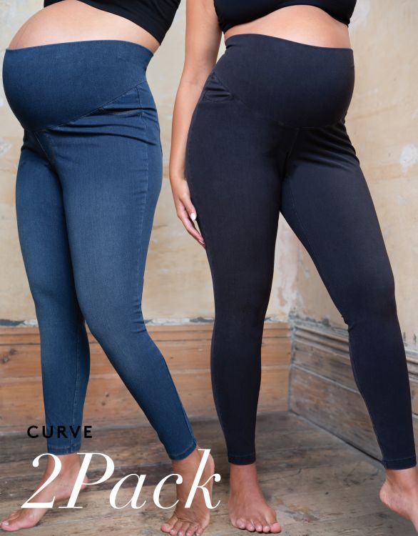 Image for Curve Maternity Jeggings – 2 Pack 