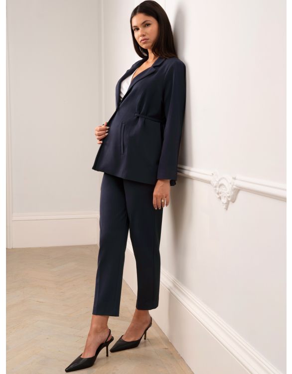 Image for Tailored Navy Maternity Blazer