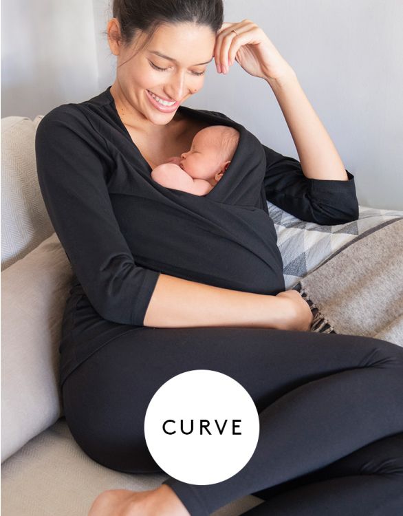 Image for Curve Black Cotton Skin to Skin Top