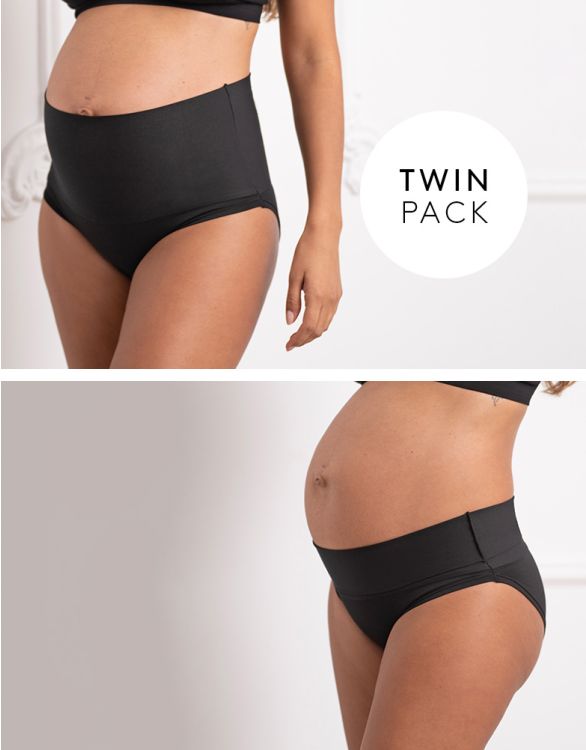 Fold Down Maternity Briefs - Twin Pack