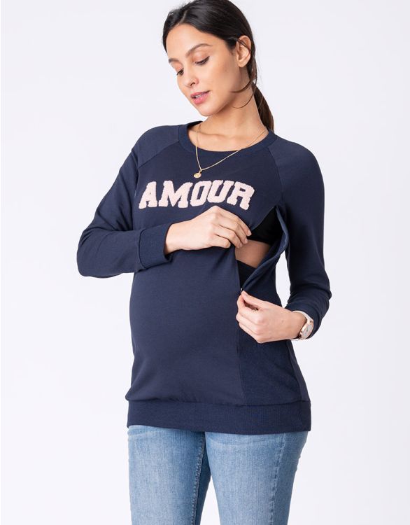 Cotton Amour Maternity & Nursing Sweatshirt