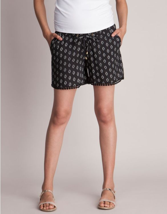 Image for Woven Printed Maternity Shorts
