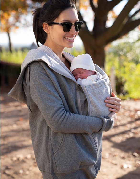 Image for Grey 3 in 1 Maternity Hoodie